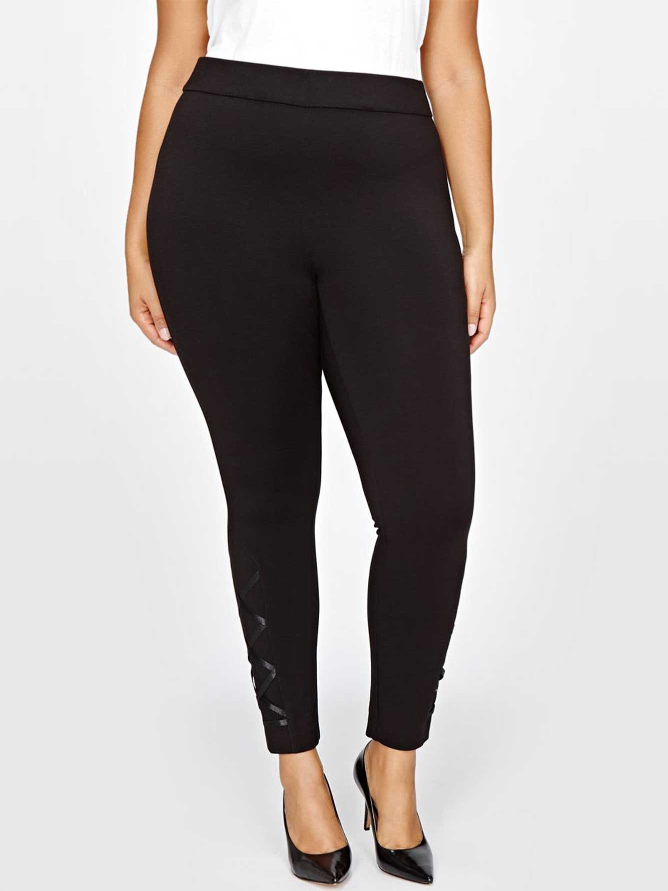 Michel Studio Laced Up Pull On Pant | Addition Elle