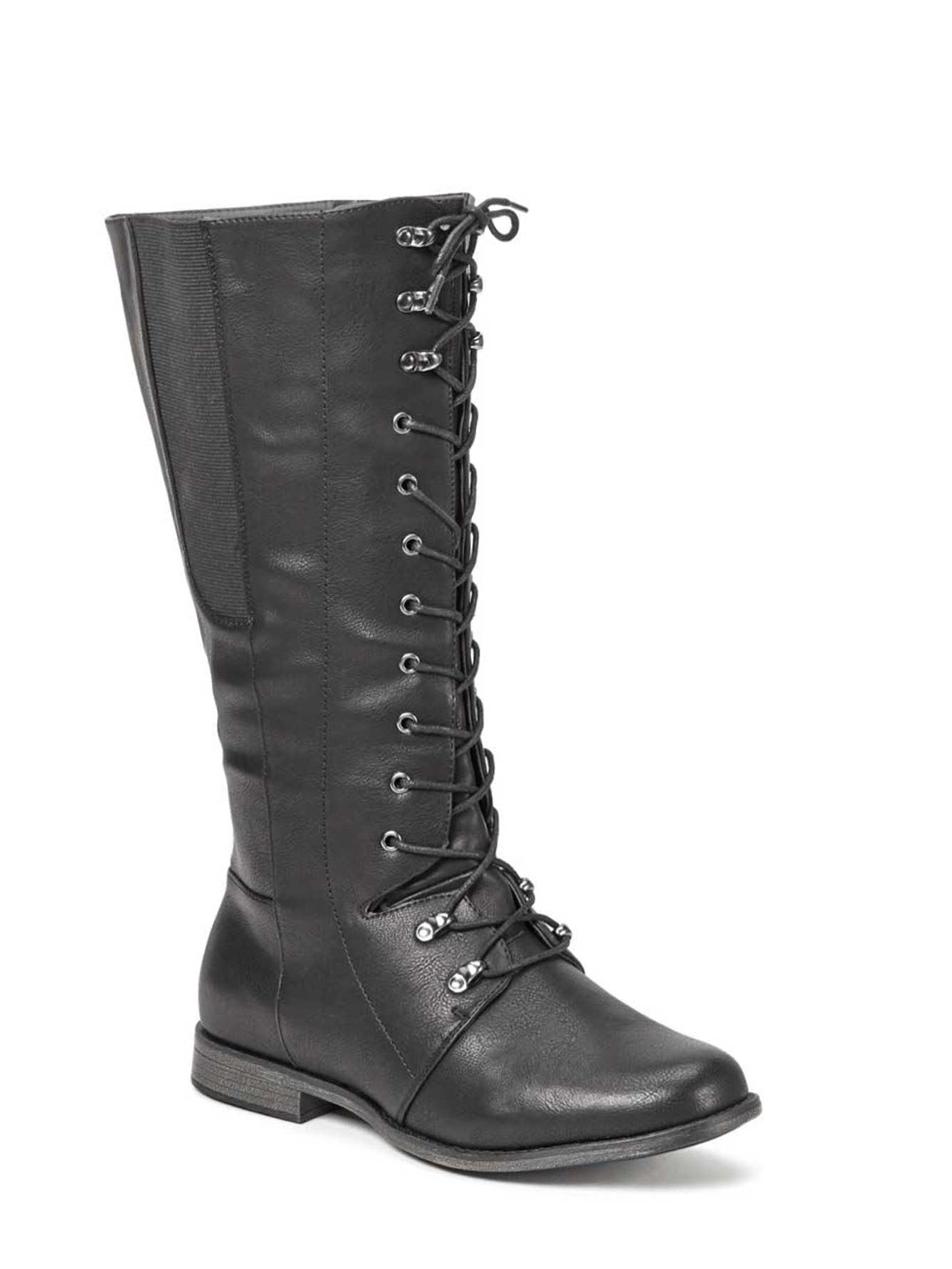 Kim Lace Front Boots | Addition Elle