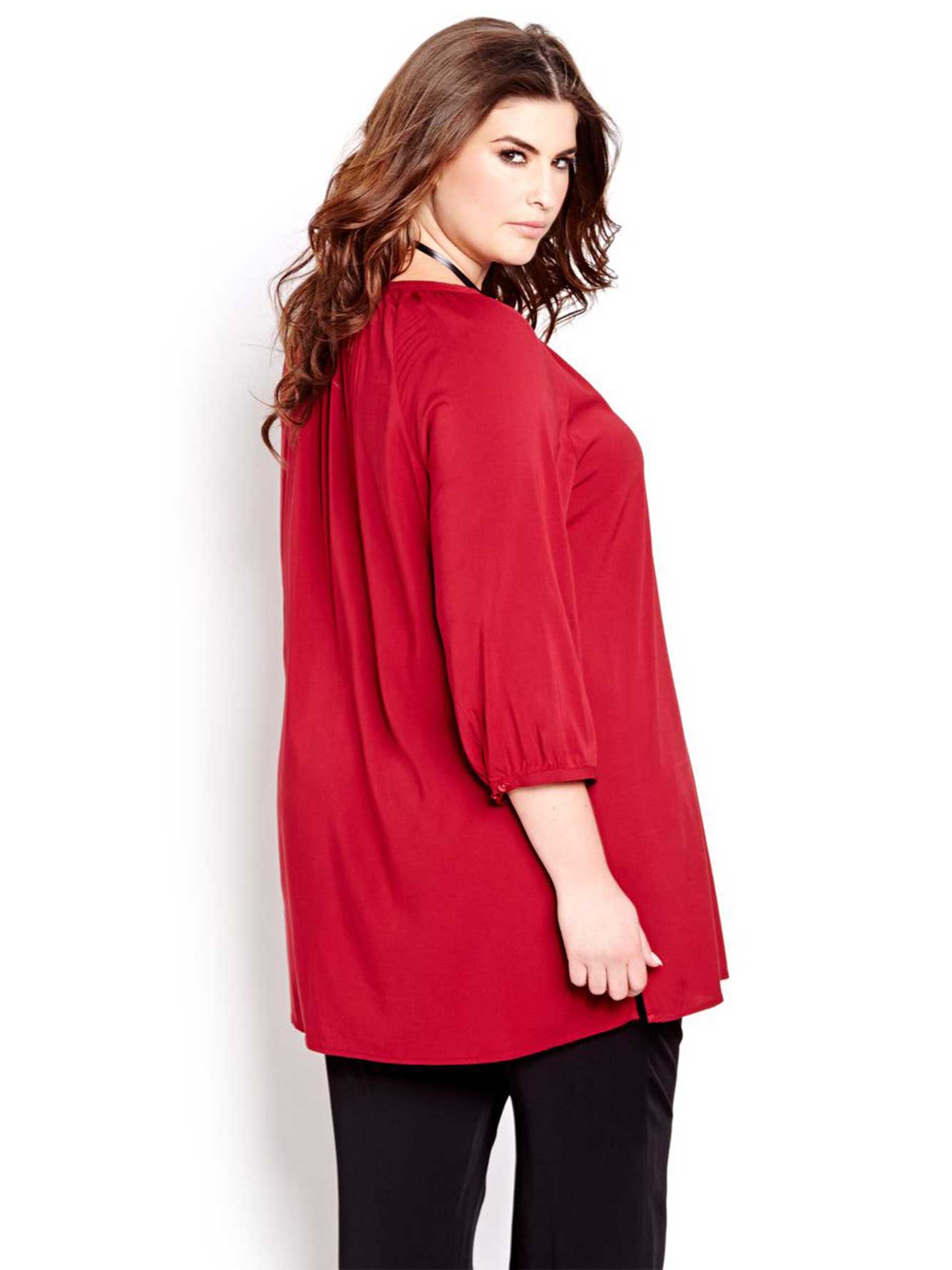3/4 Sleeve Tunic Blouse | Addition Elle