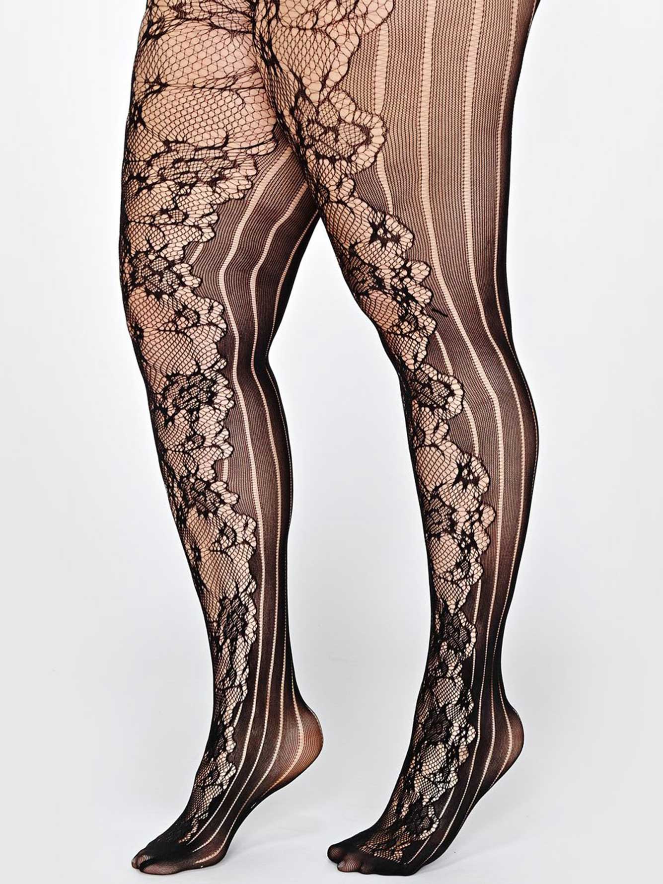 Lace & Pointelle Tights | Addition Elle