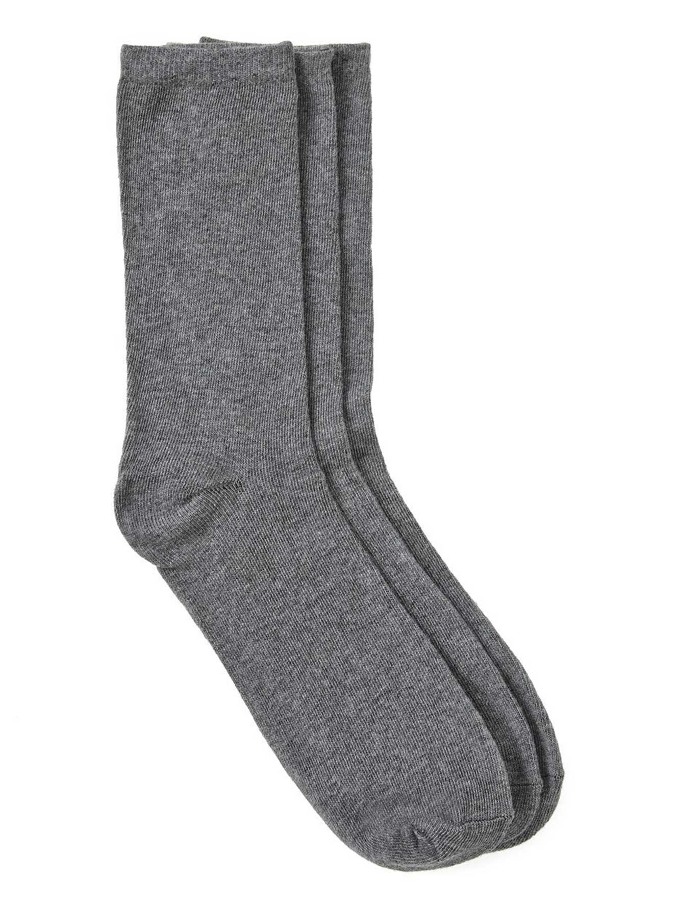 3 Pairs of Basic Gray Socks | Addition Elle