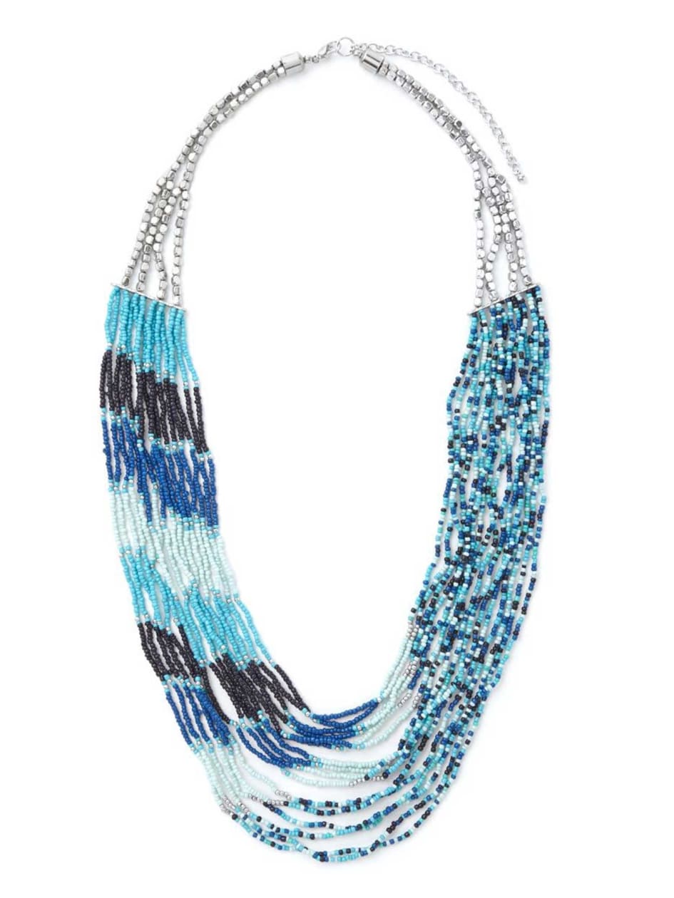 Necklace with Multiple Strands of Tiny Beads | Addition Elle