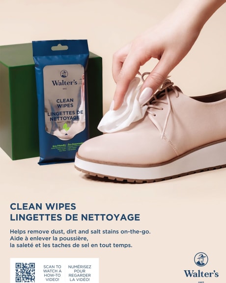 Lingettes nettoyantes pour chaussures - Walter's