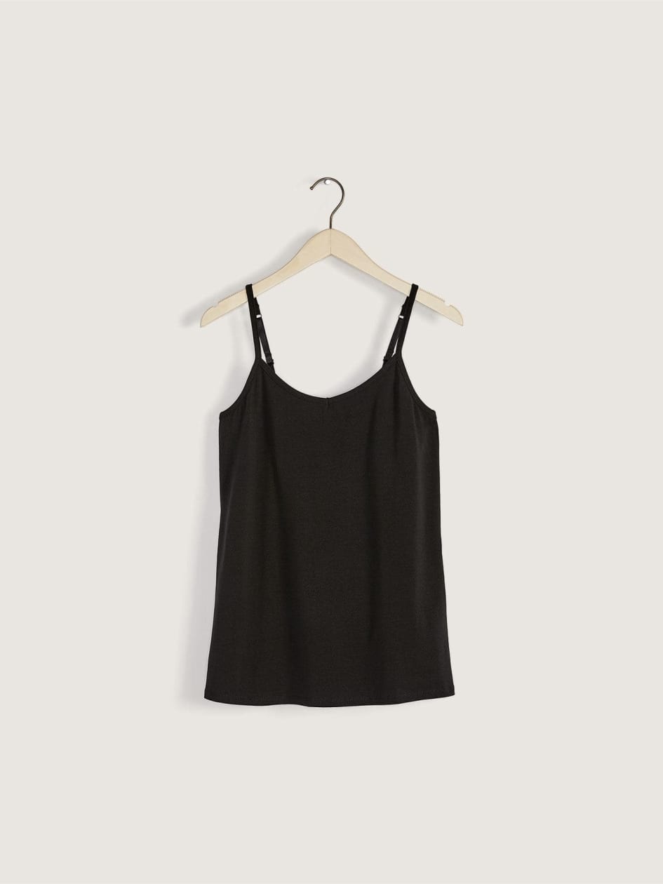 Cotton Fitted Cami with Adjustable Straps