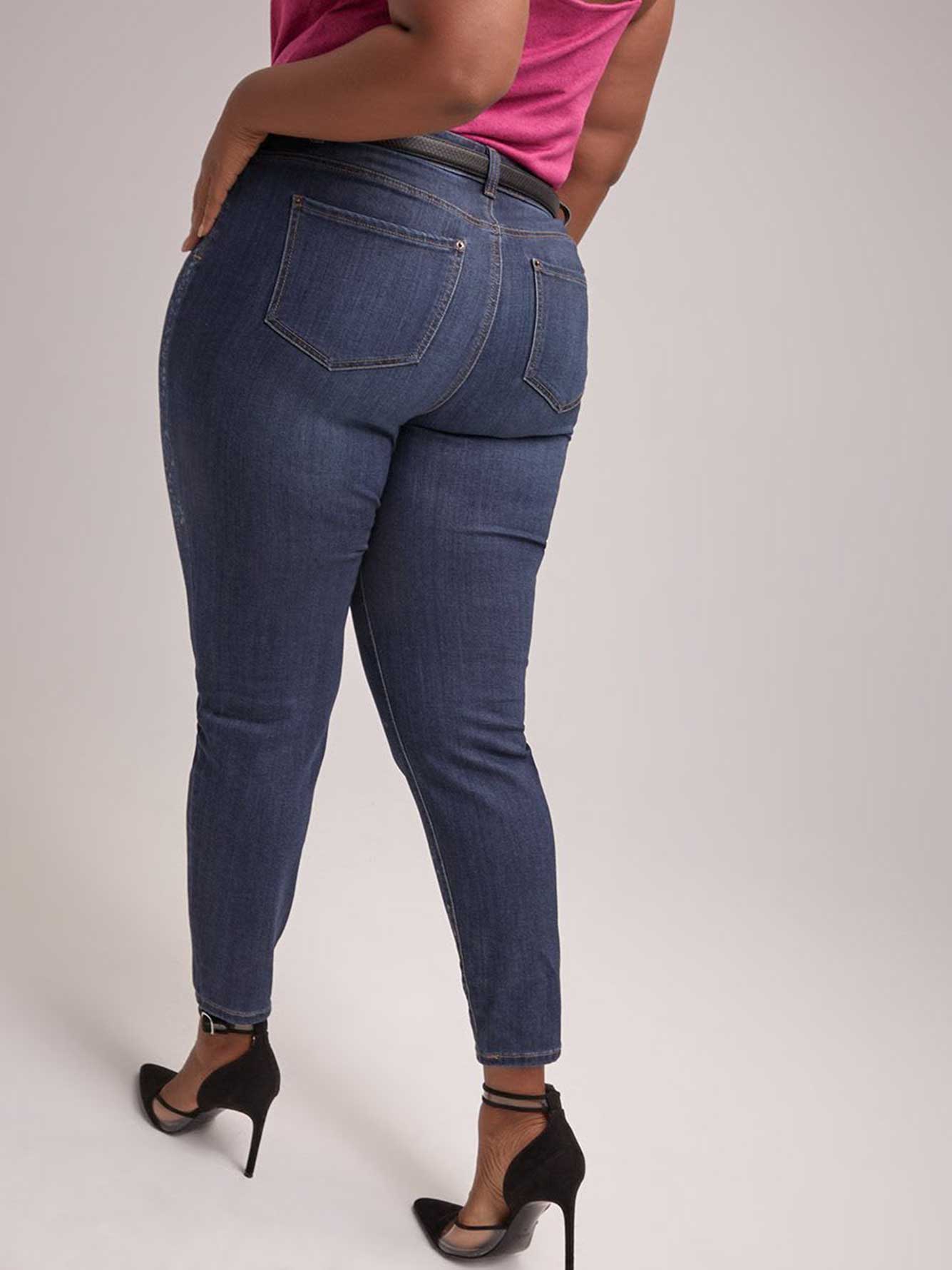 ONLINE ONLY - Tall Slightly Curvy Skinny Leg Jean with Print - d/C ...