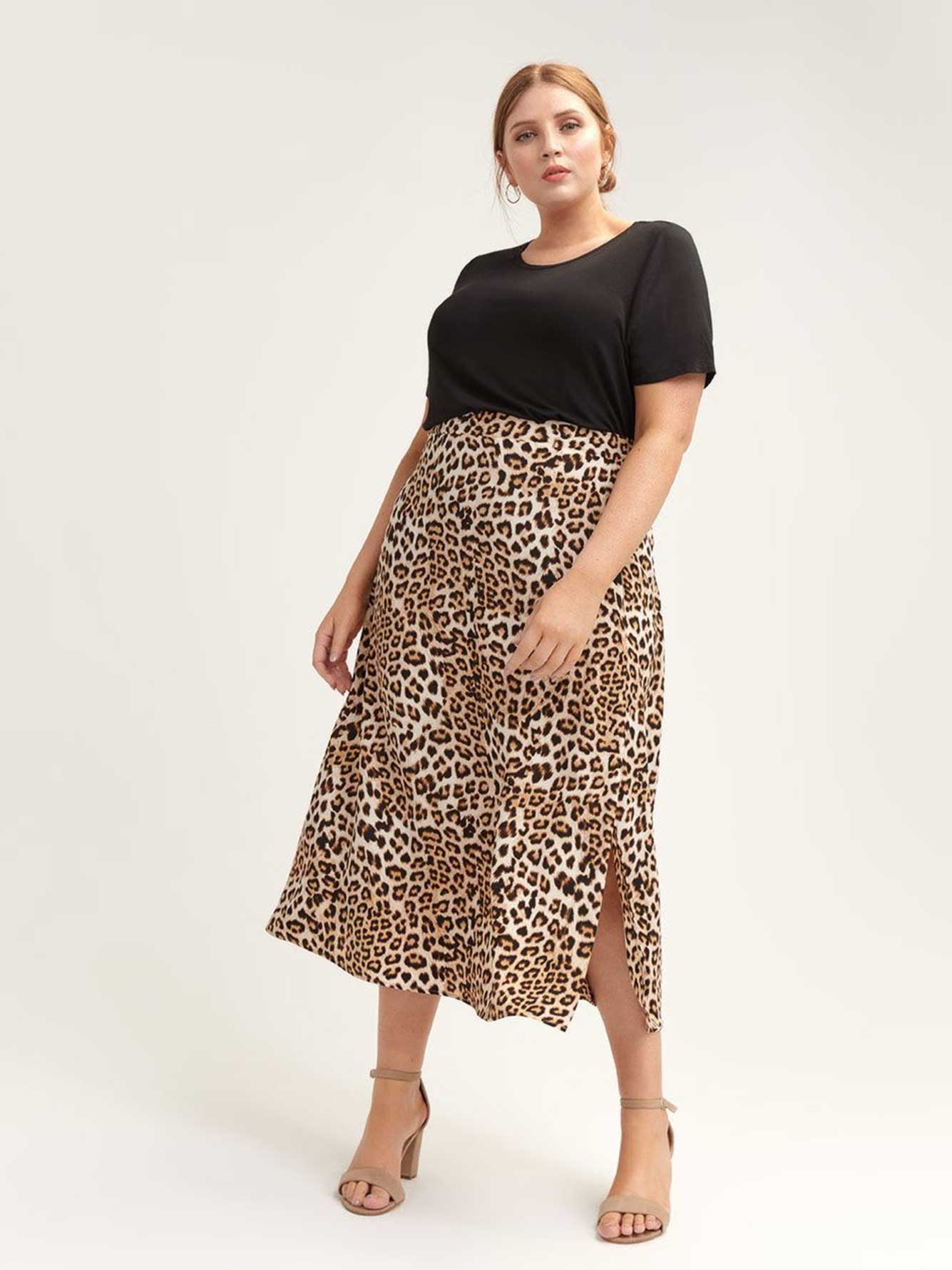 glassons leopard skirt