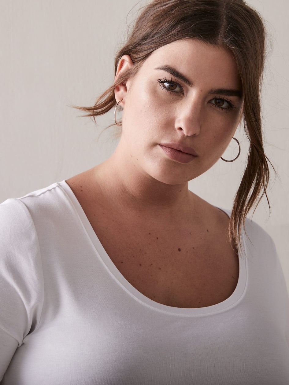 T-shirt moderne col rond - Addition Elle